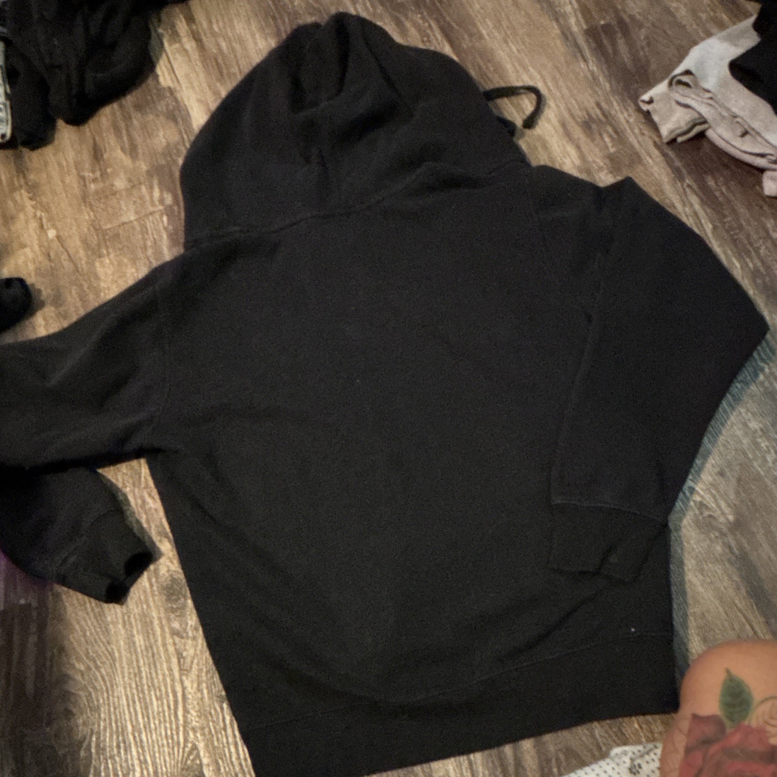 Thrasher Men’s Hoodie Sweatshirt Size S Black Full Zip Logo Hooded Pockets