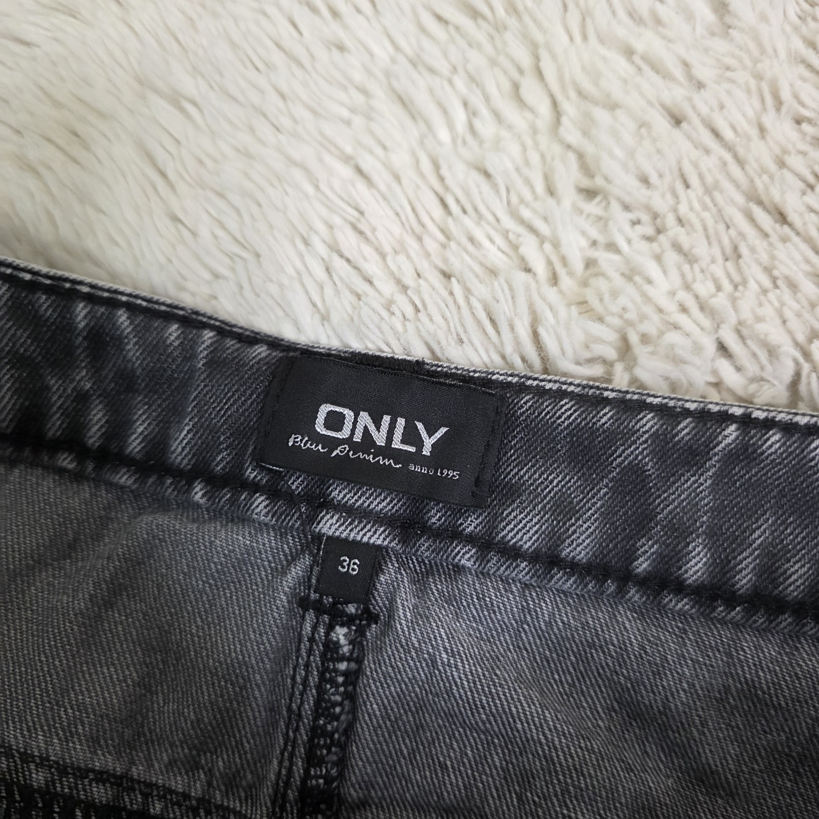 Only Blue Denim Mini Skirt Women EU36 (US 4) Black Jean 100% Cotton
