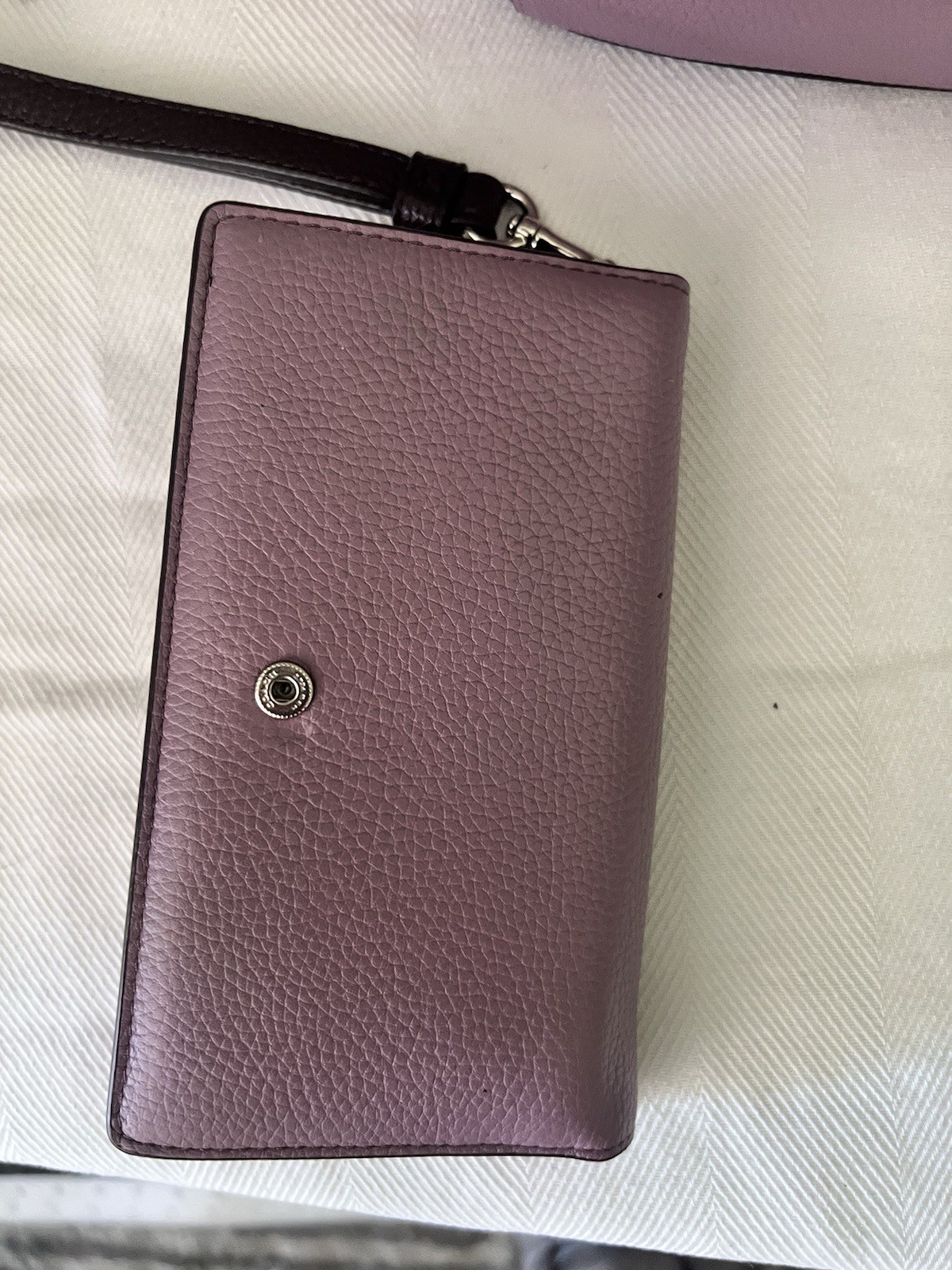 Coach Teri Shoulder Bag in Lilac Pebbled Leather Light purple 11.5 /8.5 Inches