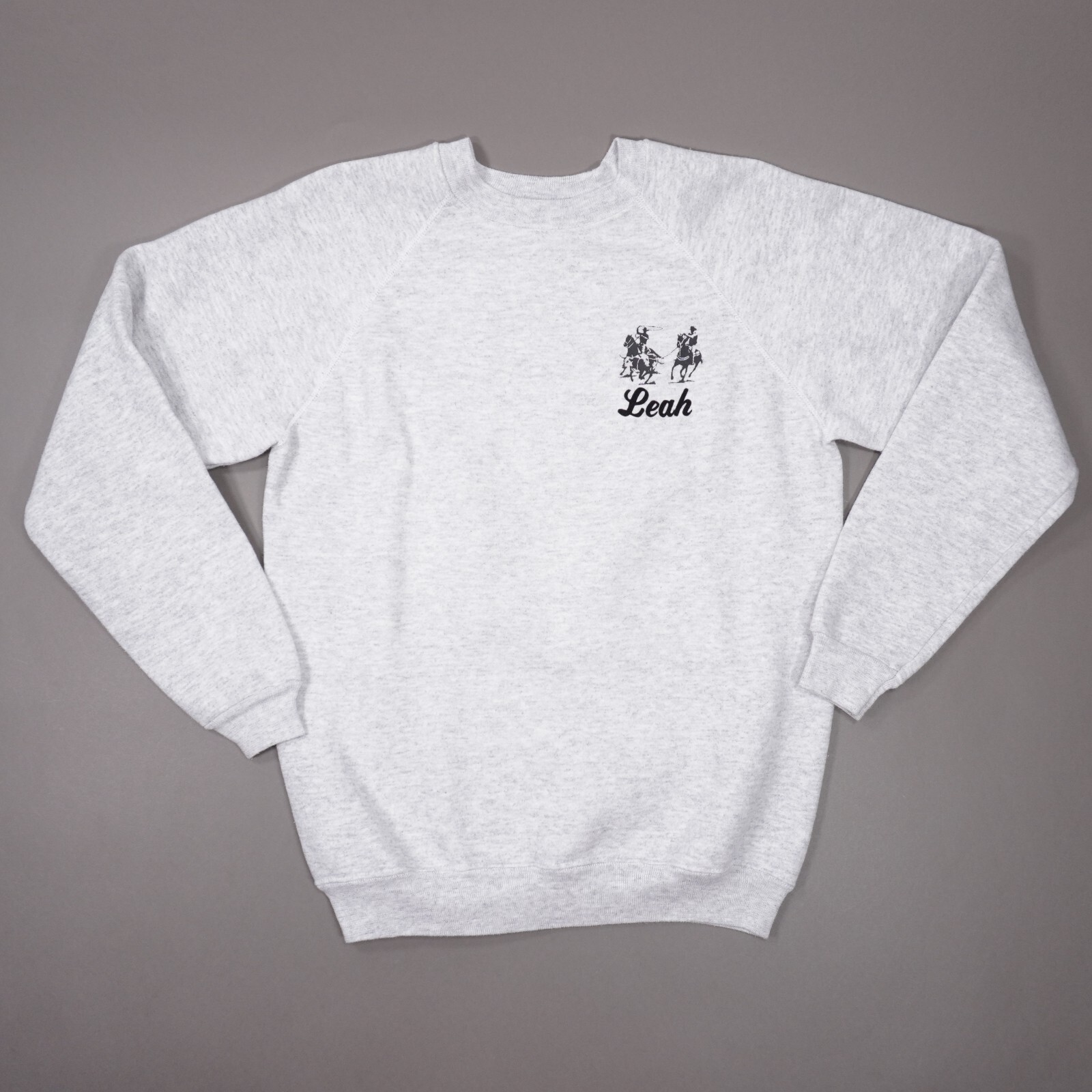 Vintage 90s All American Quarter Horse Congress Sweatshirt Womens Large Gray USA