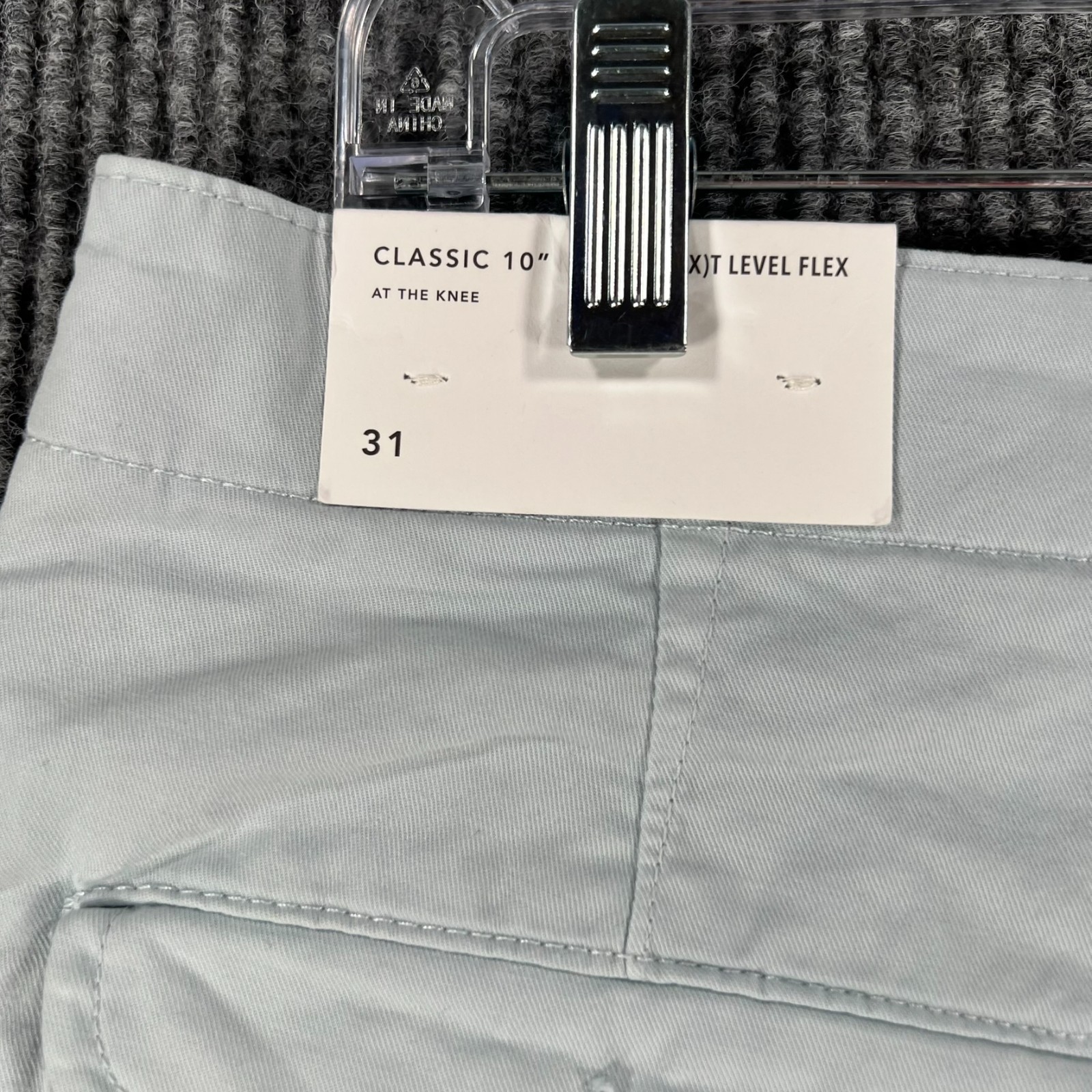 American Eagle Shorts Mens Size 31 Gray Chino Next Level Flex Casual New