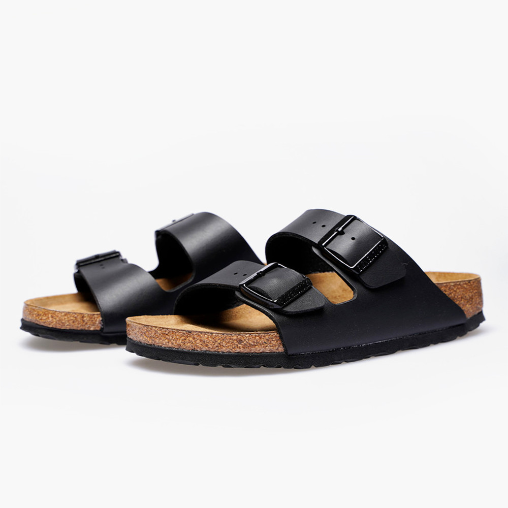 Birkenstock Arizona Birko-Flor Black Cork Footbed Women’s Sandals Medium/Narrow