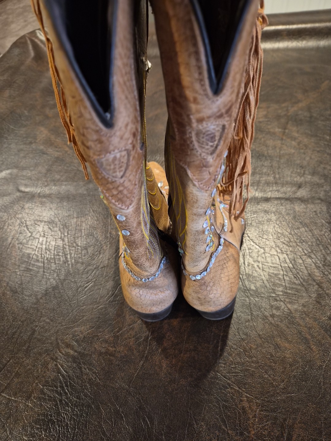 Scarpatti Italian Western Boots 2014 Womens Size 6.5 B571