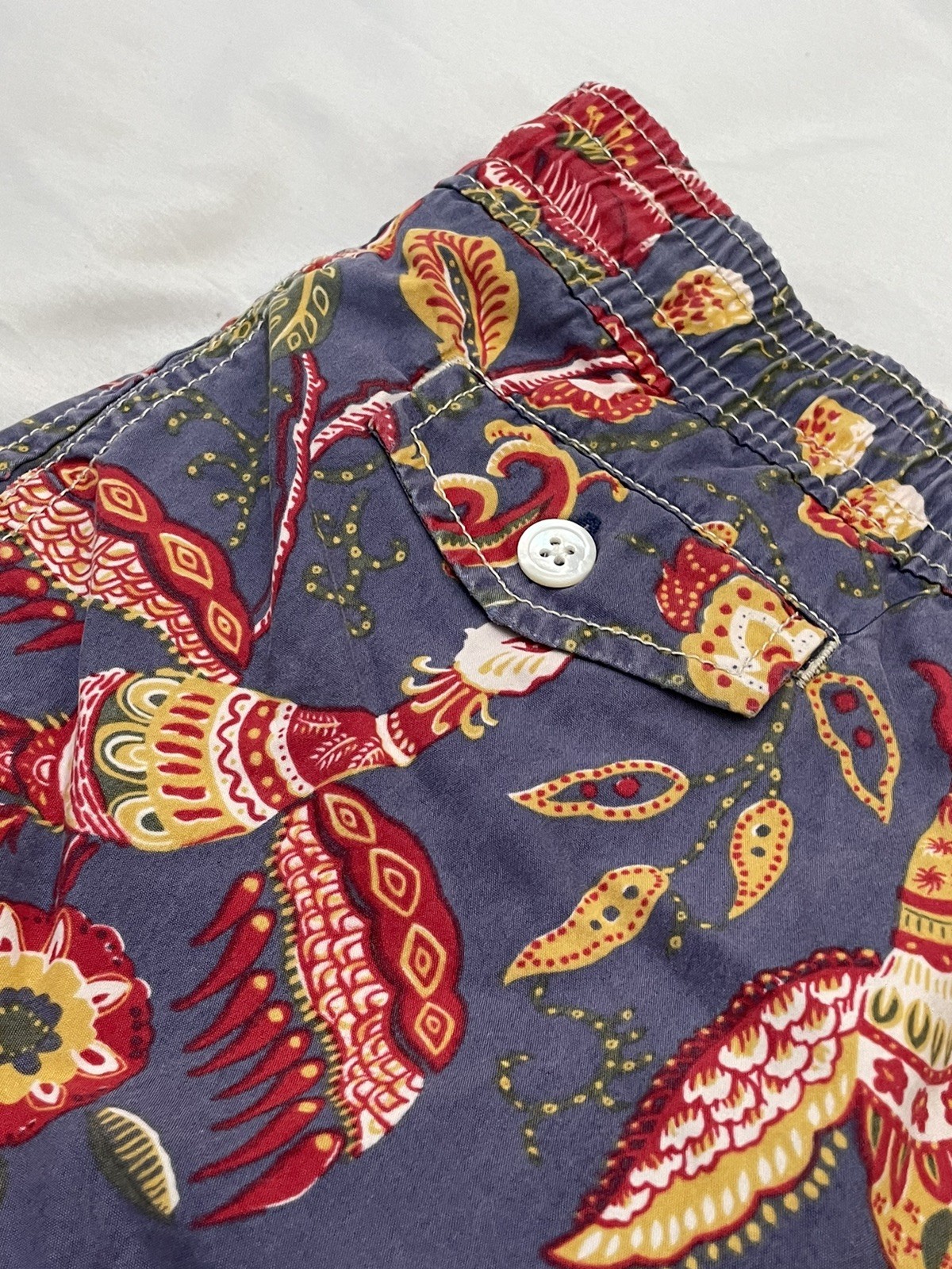 Polo Ralph Lauren Swim Trunks 3XB AOP Paisley Floral Birds Lined Big & Tall
