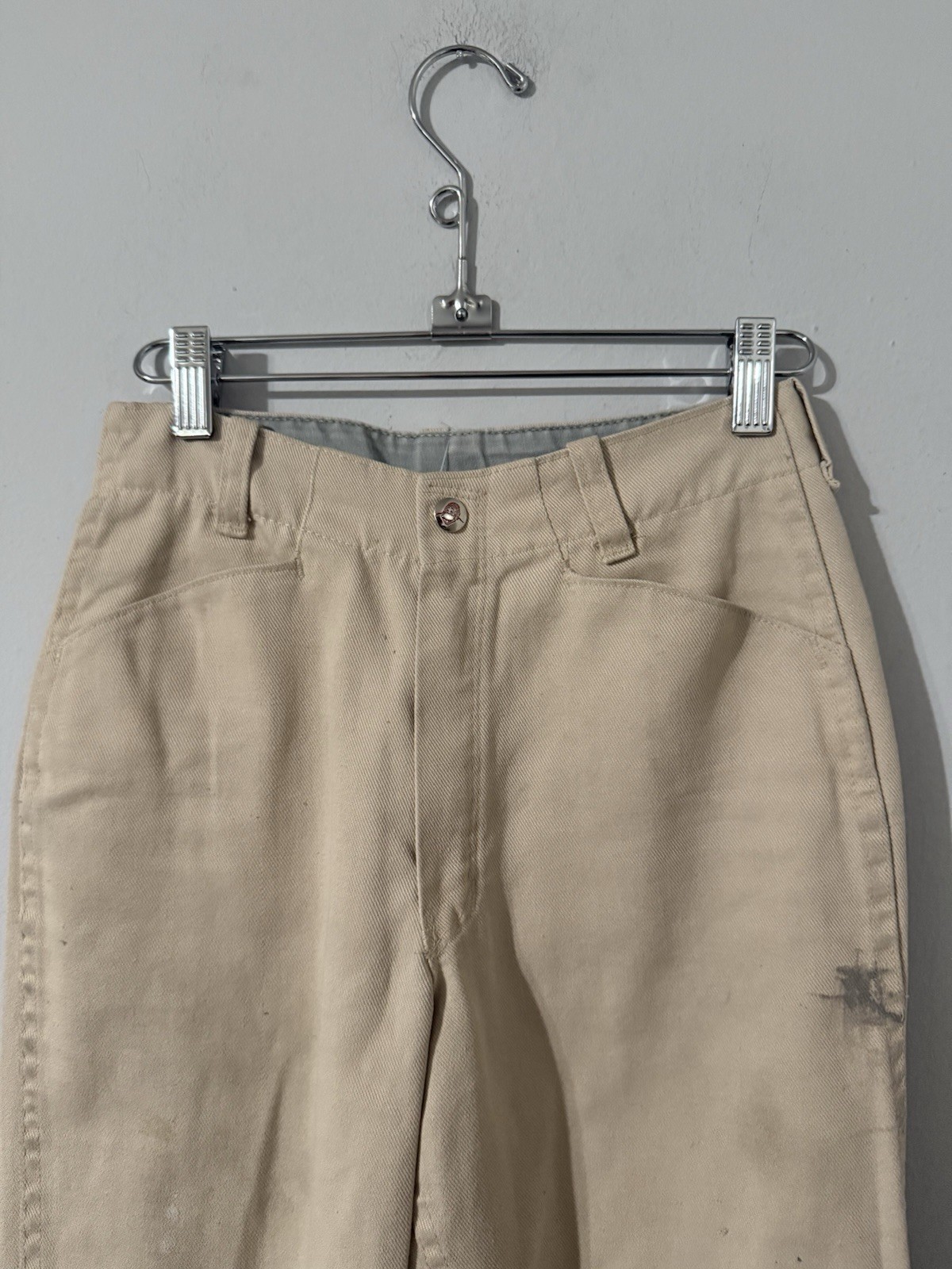Vintage 1960s /70s Ben Davis Frisko Jeens Style Chino Pants 24×27” Beige