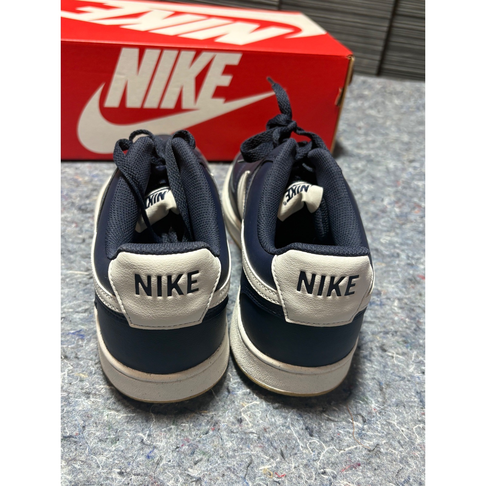 Nike Court Vision Lo Mens Sneakers Obsidian Summit White FZ5547 400
