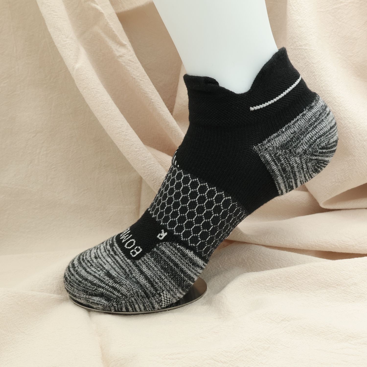 Bombas Men’s Running Ankle Socks 3-Pack Size L Cushioned Comfort