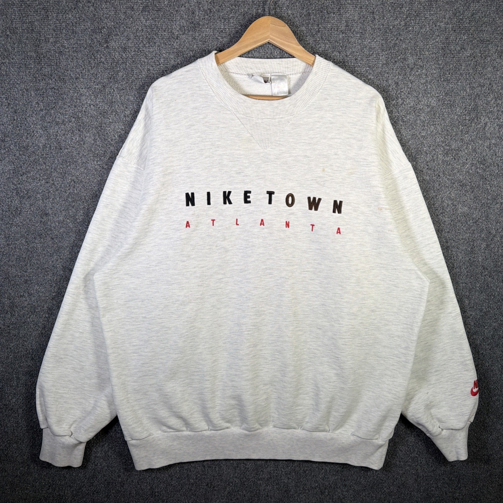 Vintage Nike Sweatshirt 2XL Gray 90s Nike Town Atlanta Rare Baggy ACG Sports