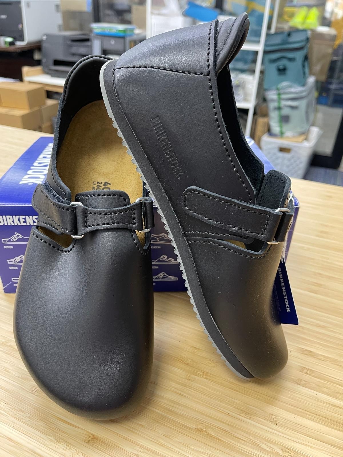 Birkenstock Linz Men’sProfessional Slip Resistant Work Shoe,Black EU40/US W9-M7
