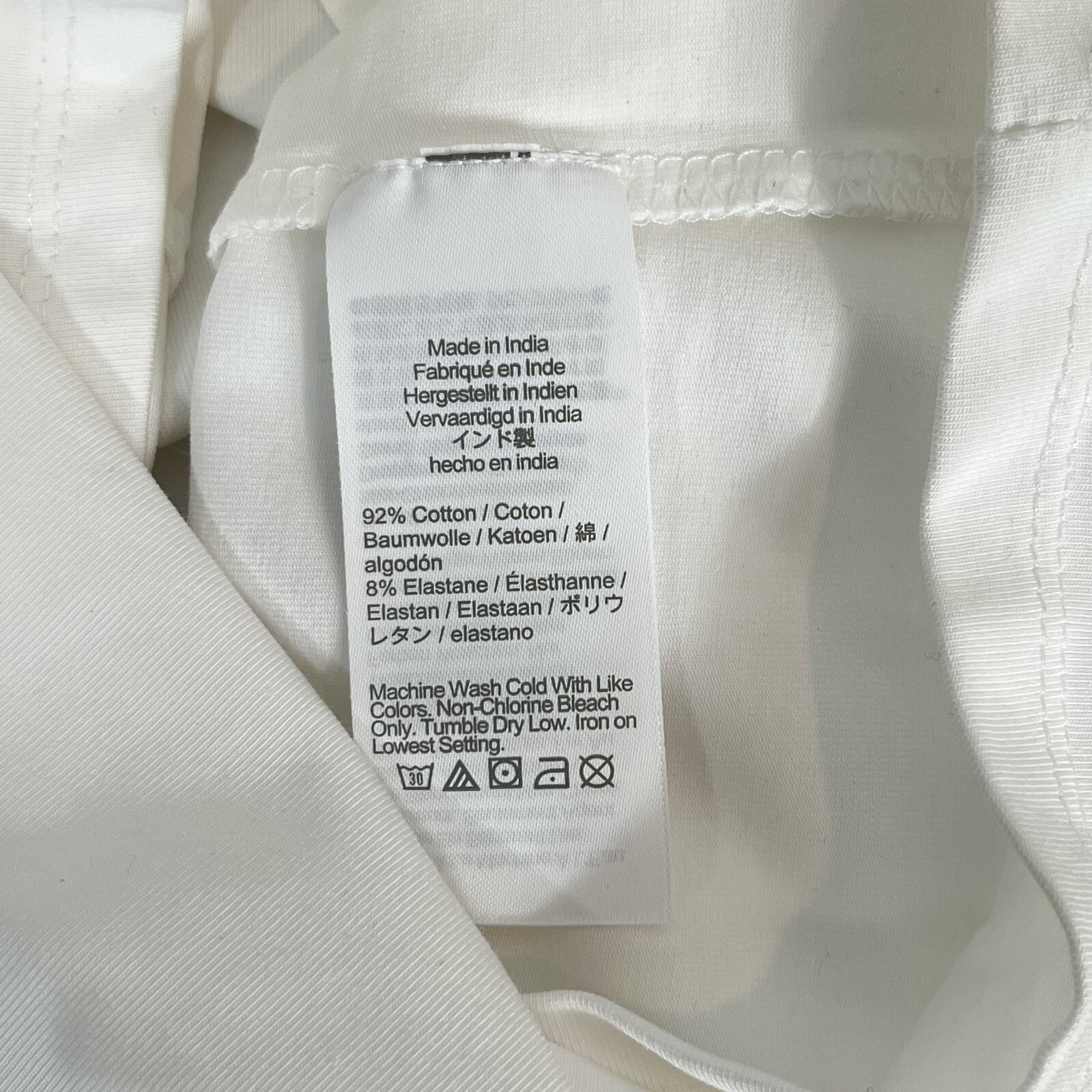 J.CREW NWT Squareneck White Cap-Sleeve Top Stretch Cotton Blend XS CA528