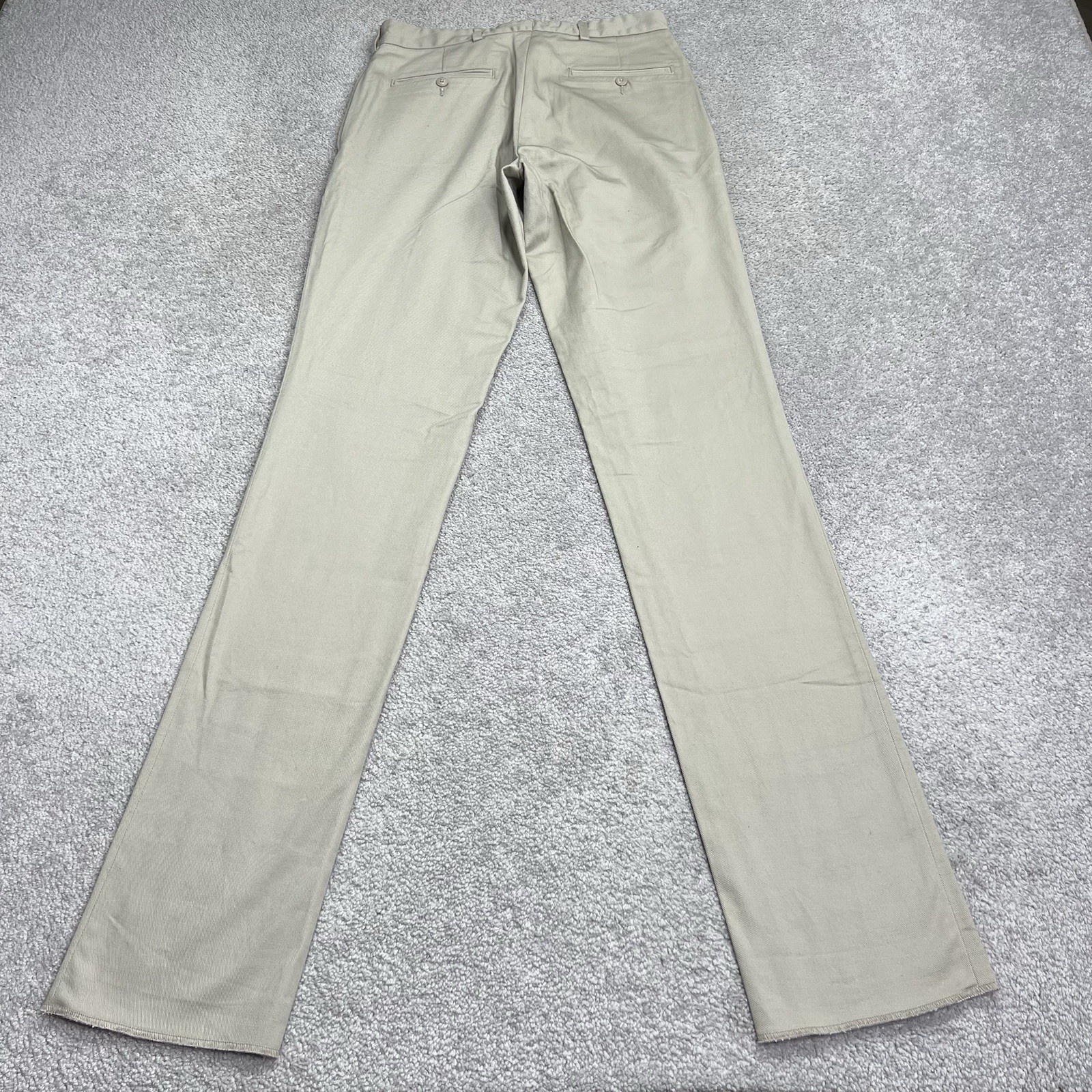 Jack Donnelly M3 Twill Khaki Chino Pants Mens 32 Made In USA Unhemmed 39” NWOT