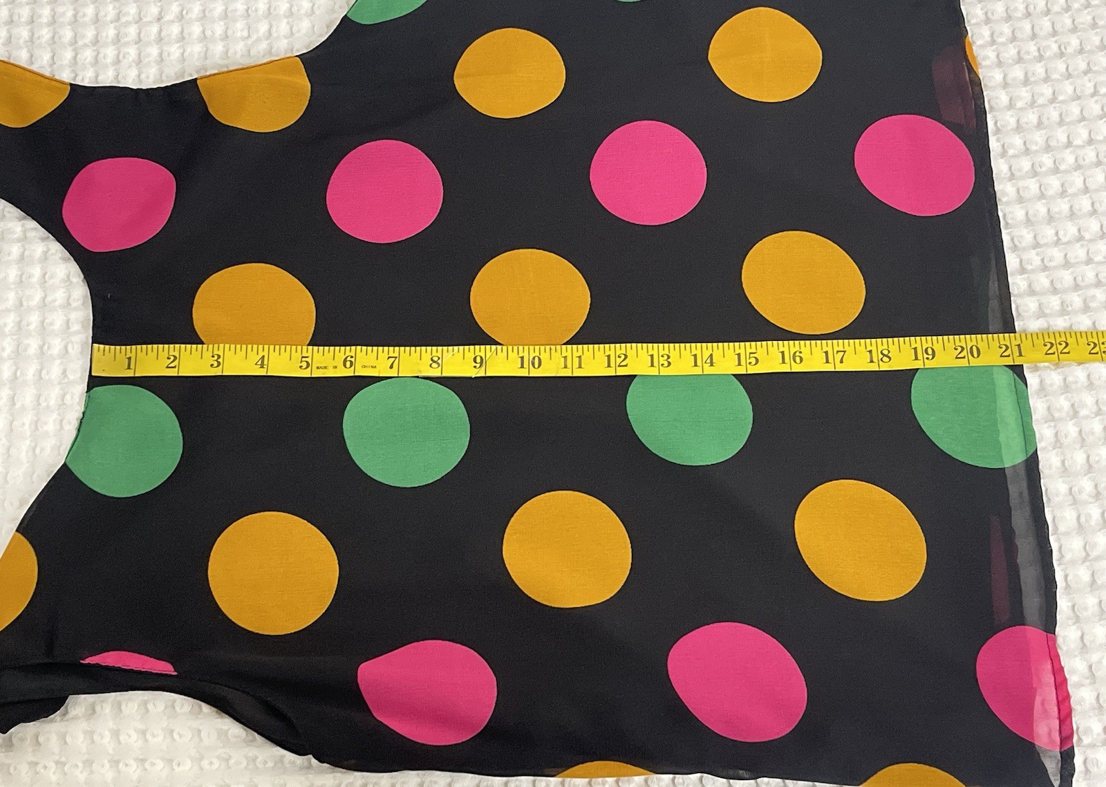VTG 90 Black Colorful Polka Dot Sleeveless Tank Top Womens 2X Retro Casual Chic