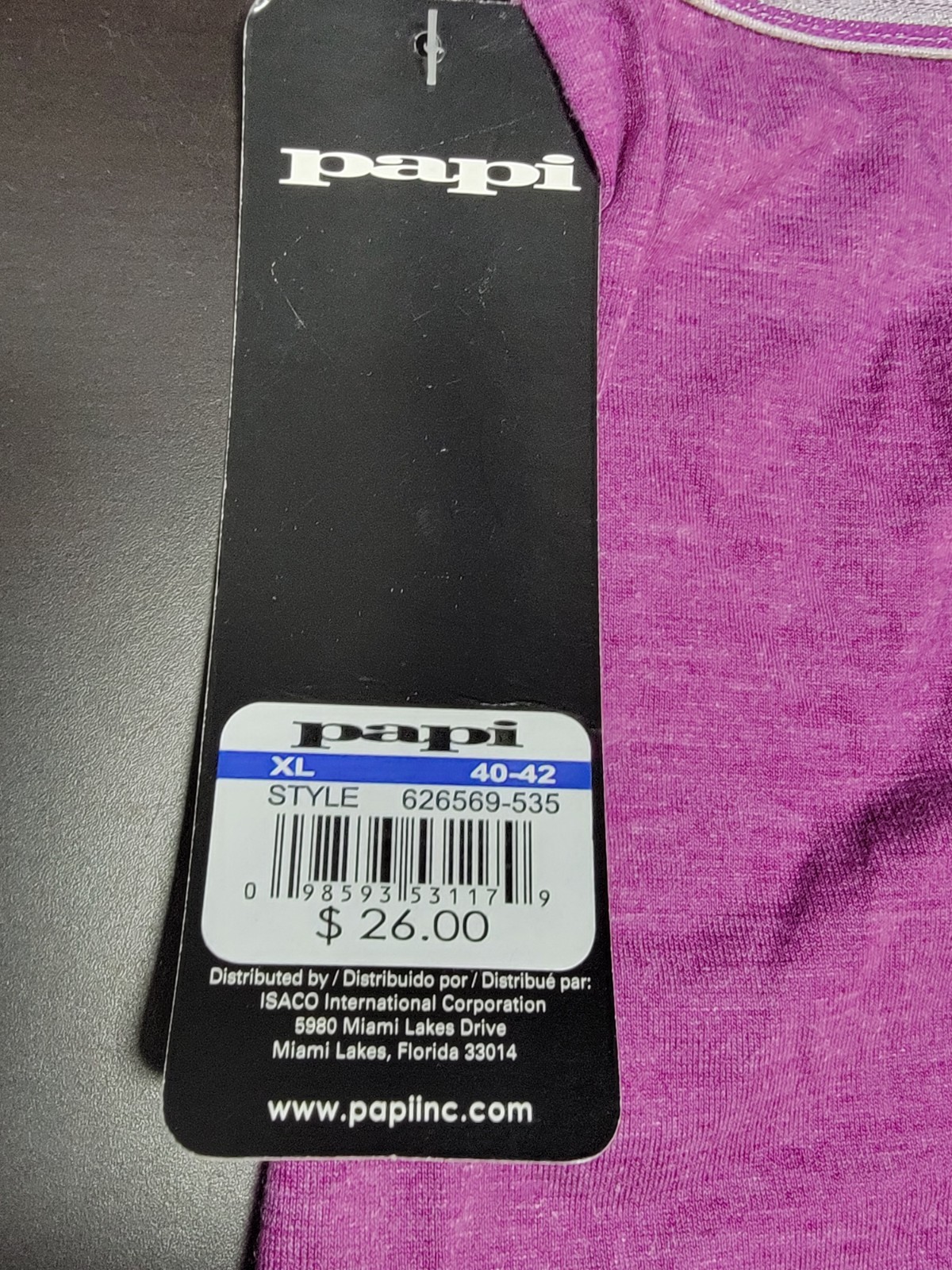 Papi Equipo Brazilian Quality Sexy Men’s Sunkissed Euro Trunk Size: XL NEW