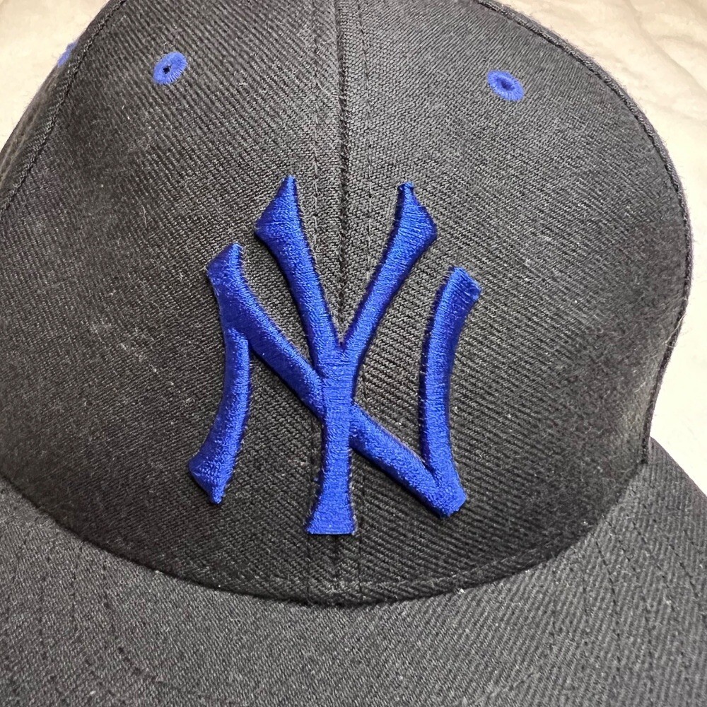 47 Brand Yankees Fitted Hat LOREDO Baseball Cap MLB Black Blue Adjustable Unique