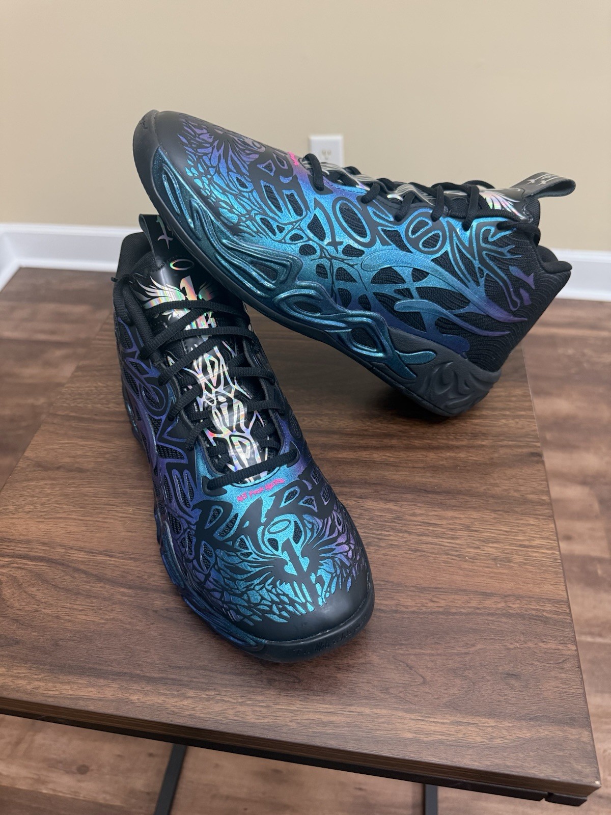 PUMA LaMelo Ball MB.01 Men’s Mid Top Lace-Up Sneakers Rick and Morty