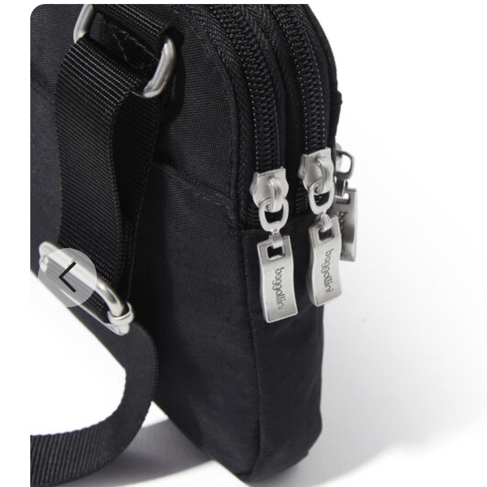 Baggallini Double Zip Medium Crossbody Bag In Navy EUC! MSRP $75