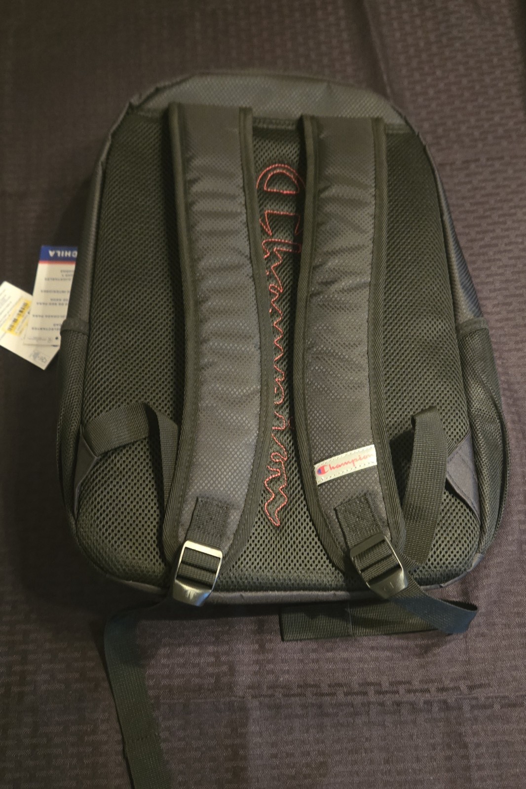 NWT Champion Black Laptop Backpack Fits 17″ Laptop School Travel Book Bag New
