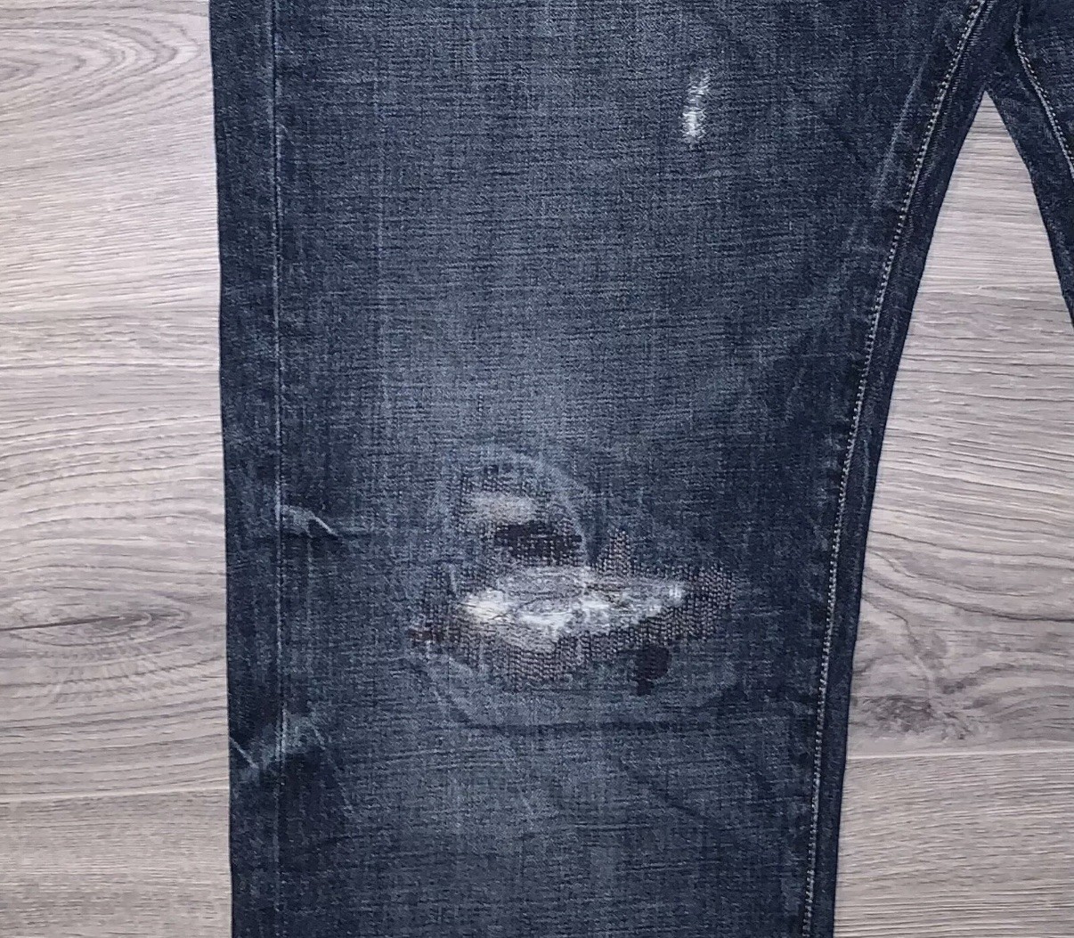 Polo Ralph Lauren Big & Tall Hampton Relaxed Straight Distressed Jeans Sz 48×30