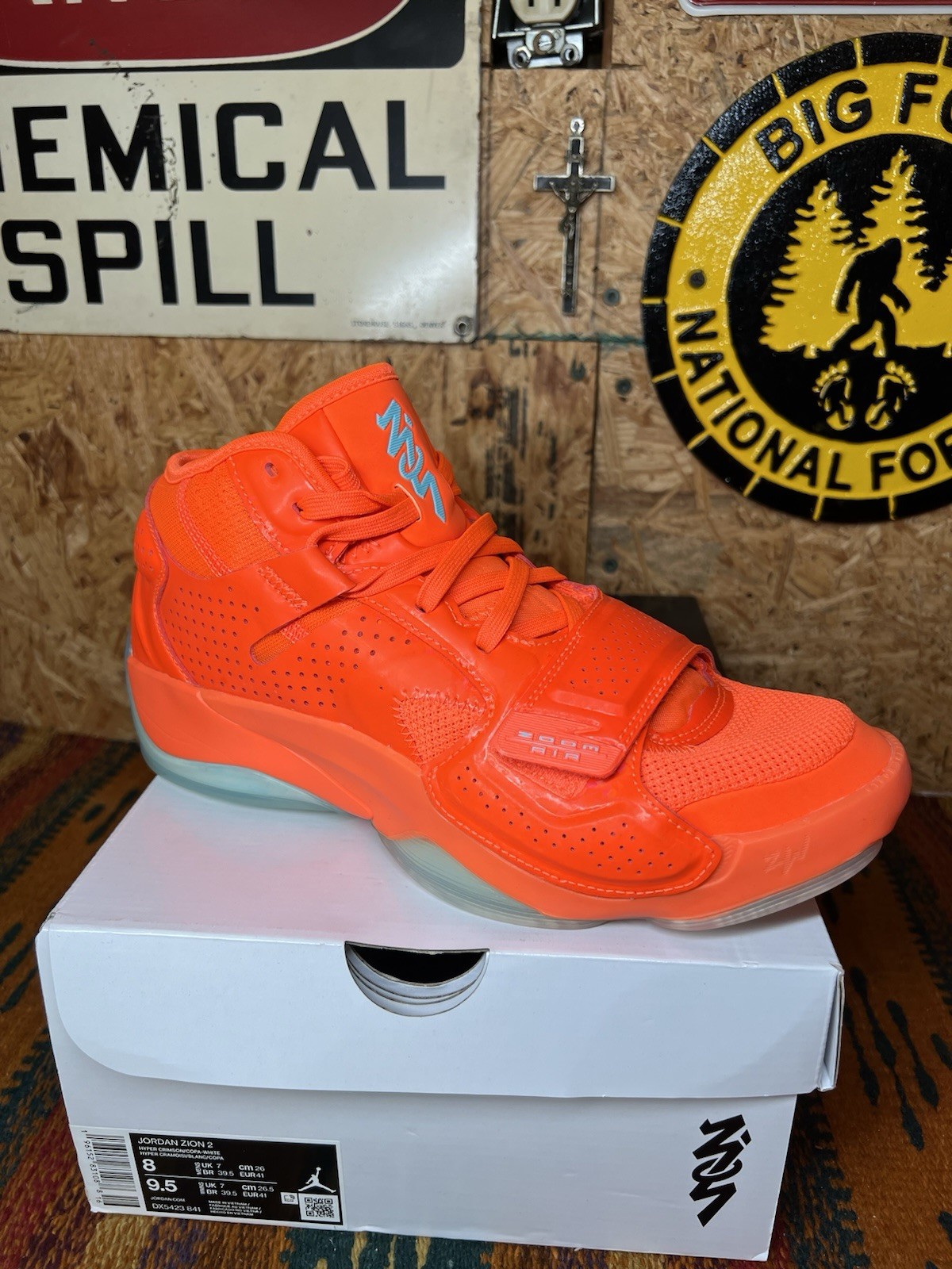 Nike Air Jordan Zion 2 Hyper Crimson Basketball Men’s Size 8 DX5423 841