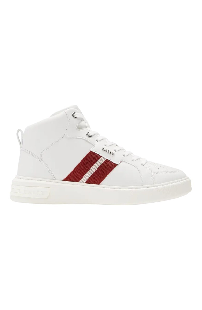 Bally Myles 6237763 Men’s White Calf Leather Sneakers MSRP $650