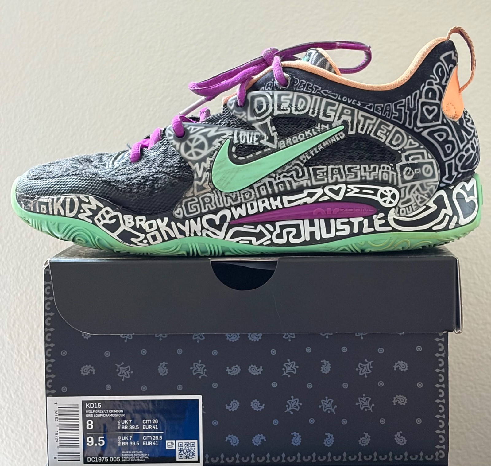 Size 8 – Timothy Goodman x Nike KD 15 Brooklyn Courts