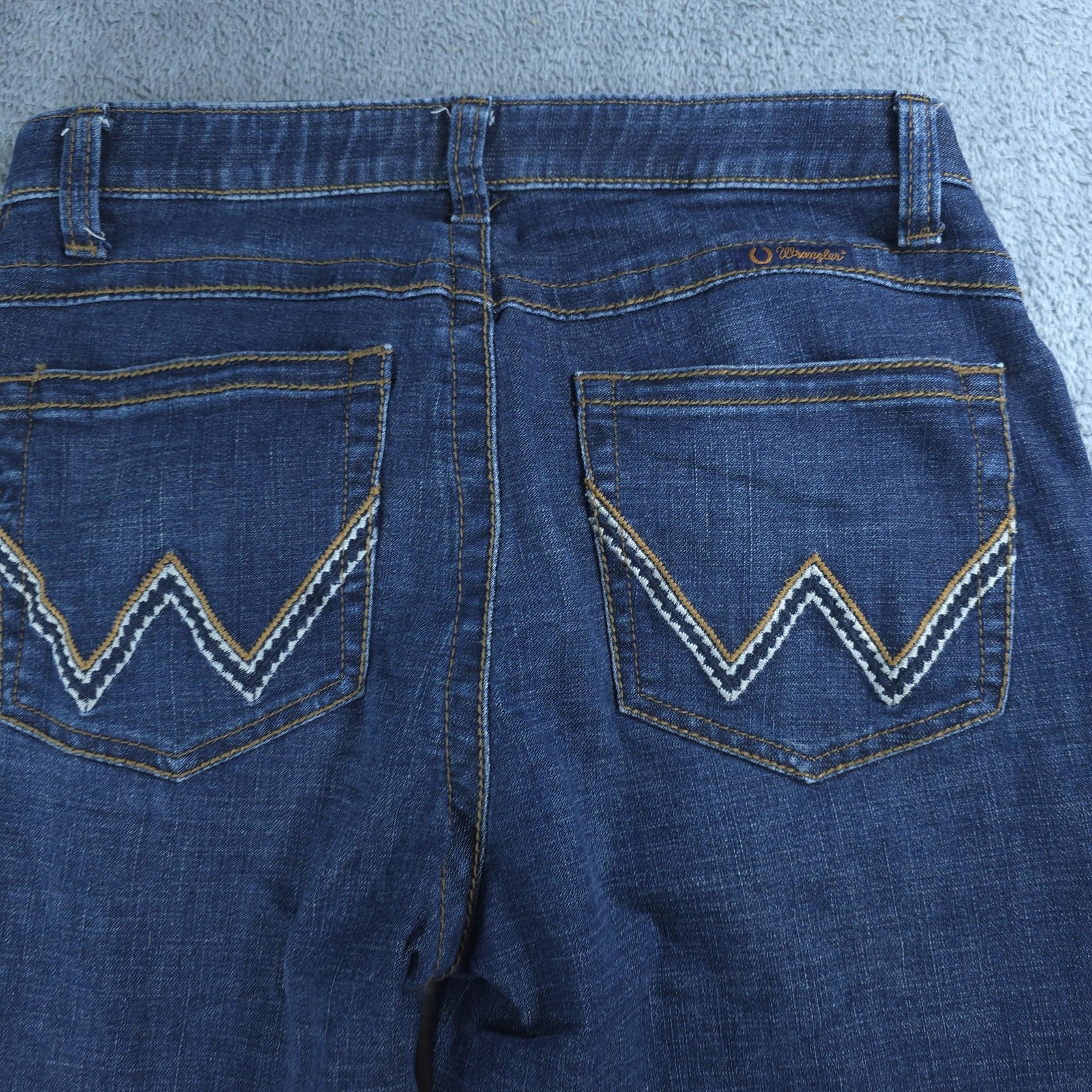 Wrangler Willow Riding Jeans Womens 11 X 34 Blue Medium Wash Bootcut Stretch