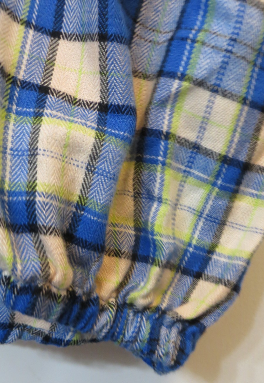 Daily Thread Shirt Womens Medium Blue Multicolor Plaid Button Up Preppy Hipster
