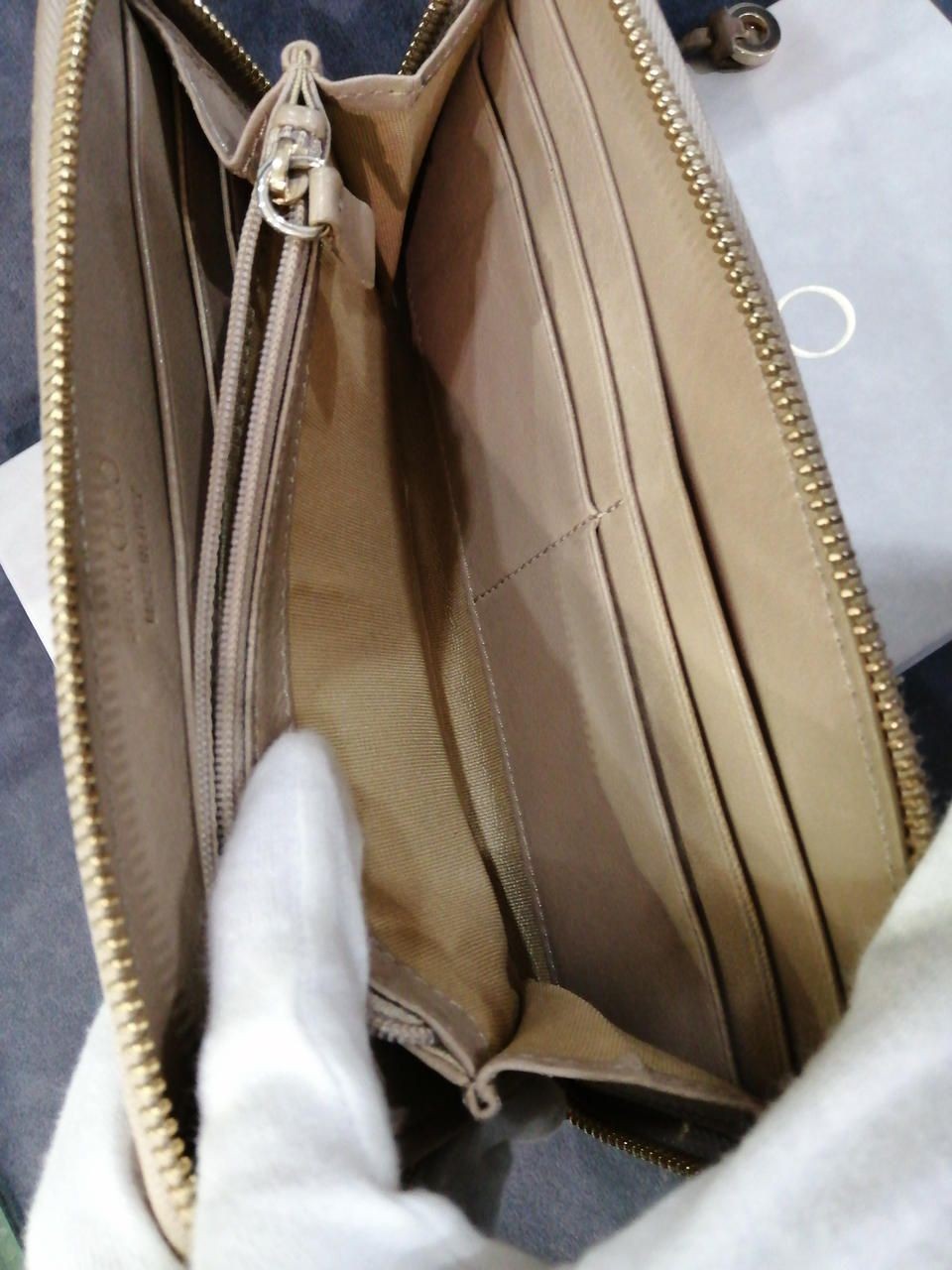 Jimmy Choo Studded Round Zipper Long Wallet Used