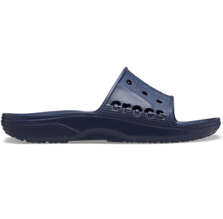 Crocs Baya Unisex Slides Slide Sandals Navy Multi Men 5 Women 7 Waterproof