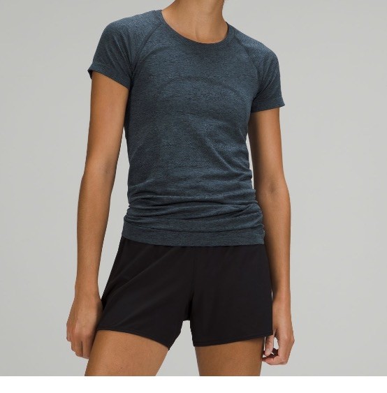 Lululemon Swiftly Tech Short Sleeve Shirt 2.0 True Navy Iron Blue Size 8