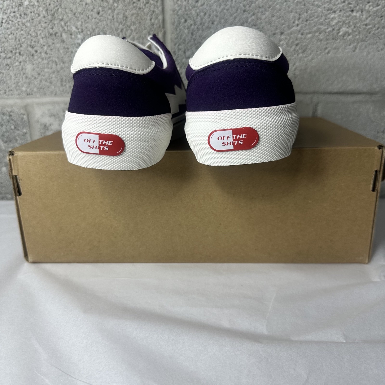 Revenge X Storm Vol. 2 Low Top Sneakers in Black Violet White MEN’S Sz 8