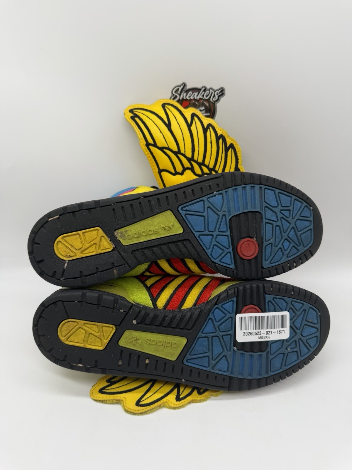 Adidas JS Wings 1.0 Jeremy Scott Multicolor Rainbow G61380 Bear Men’s Size 7.5