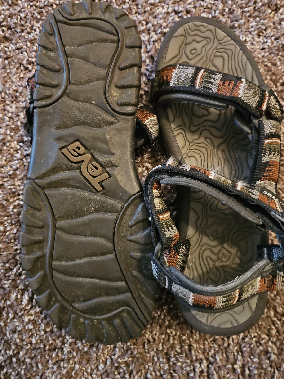 TEVA TERRA Fi HURRICANE XLT MEN’s SANDALS SCORPION RIVER PRINT SIZE 8