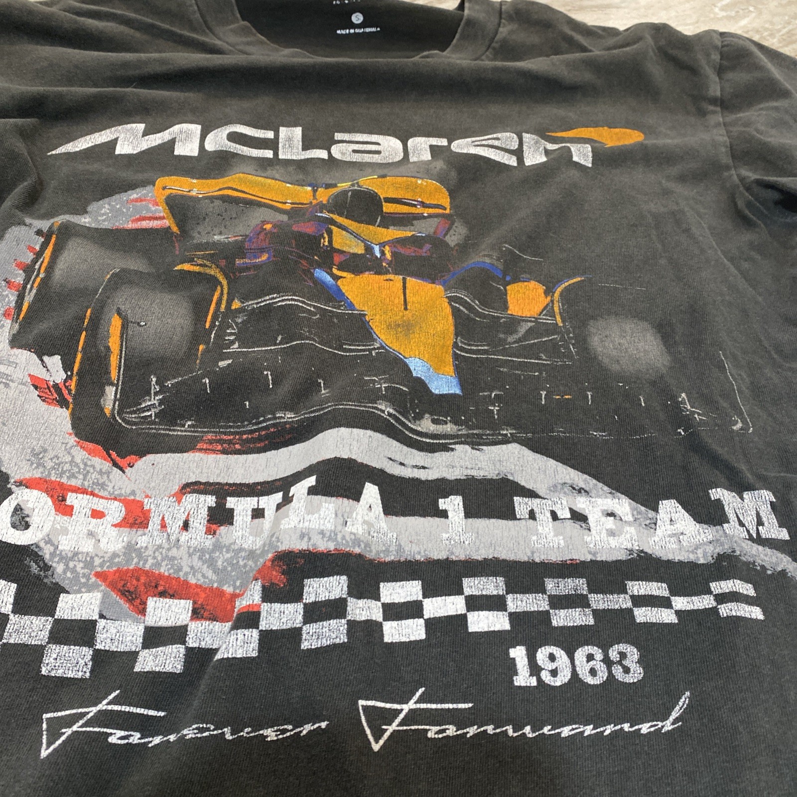 McLaren Formula 1 Team Men’s Short Sleeve Shirt Sz S Black Logo Graphic Lot Of 2