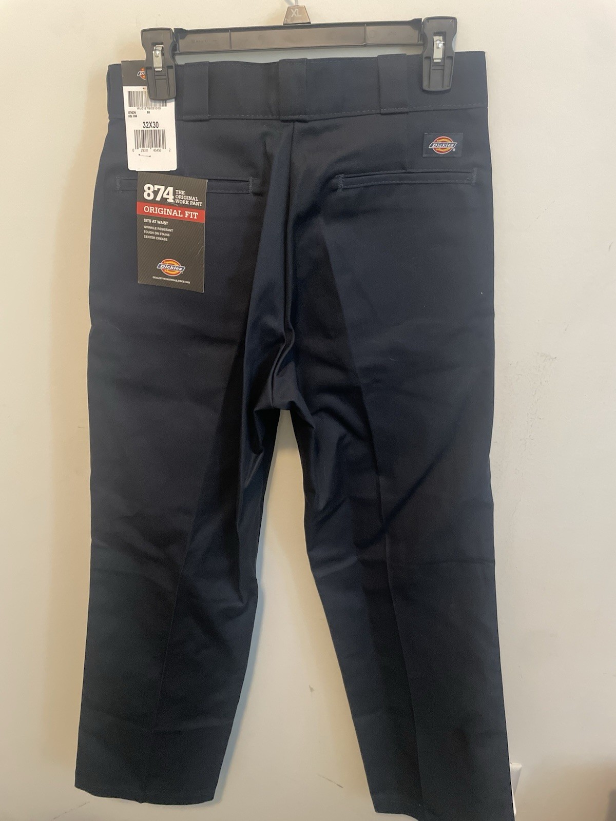New Dickies 874 Original Fit Men’s Work Pants Navy 32×30 Polyester Blend Twill