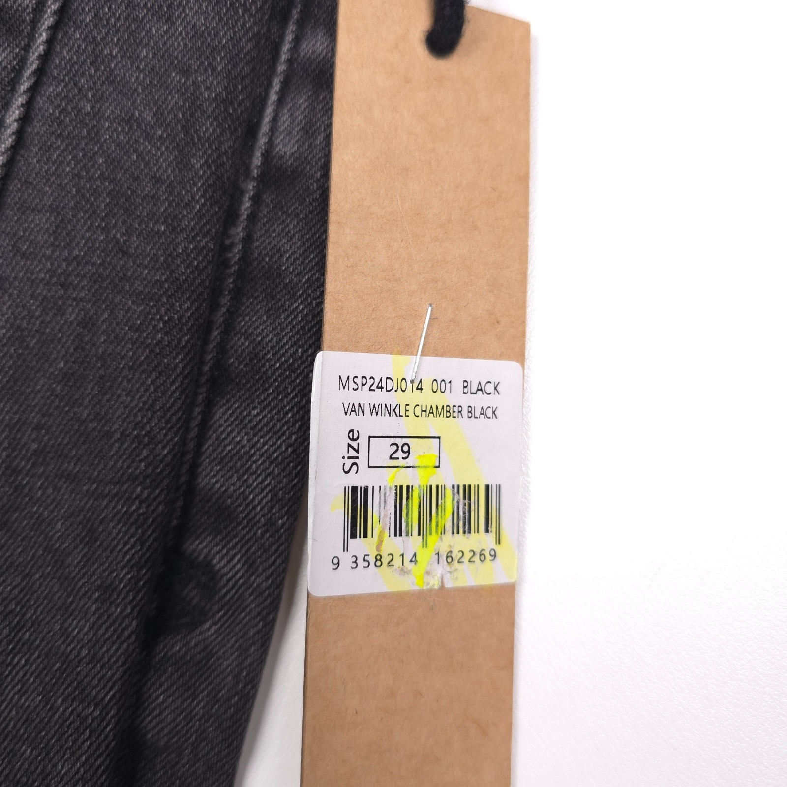 $240 Ksubi Van Winkle Chamber Black Zipped Skinny Jeans Mens Size 29