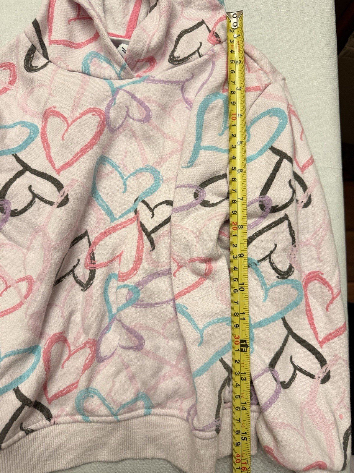 Kids Headquarters Girls 5 2-Piece Heart Fleece Hoodie & Pants Set Pullover