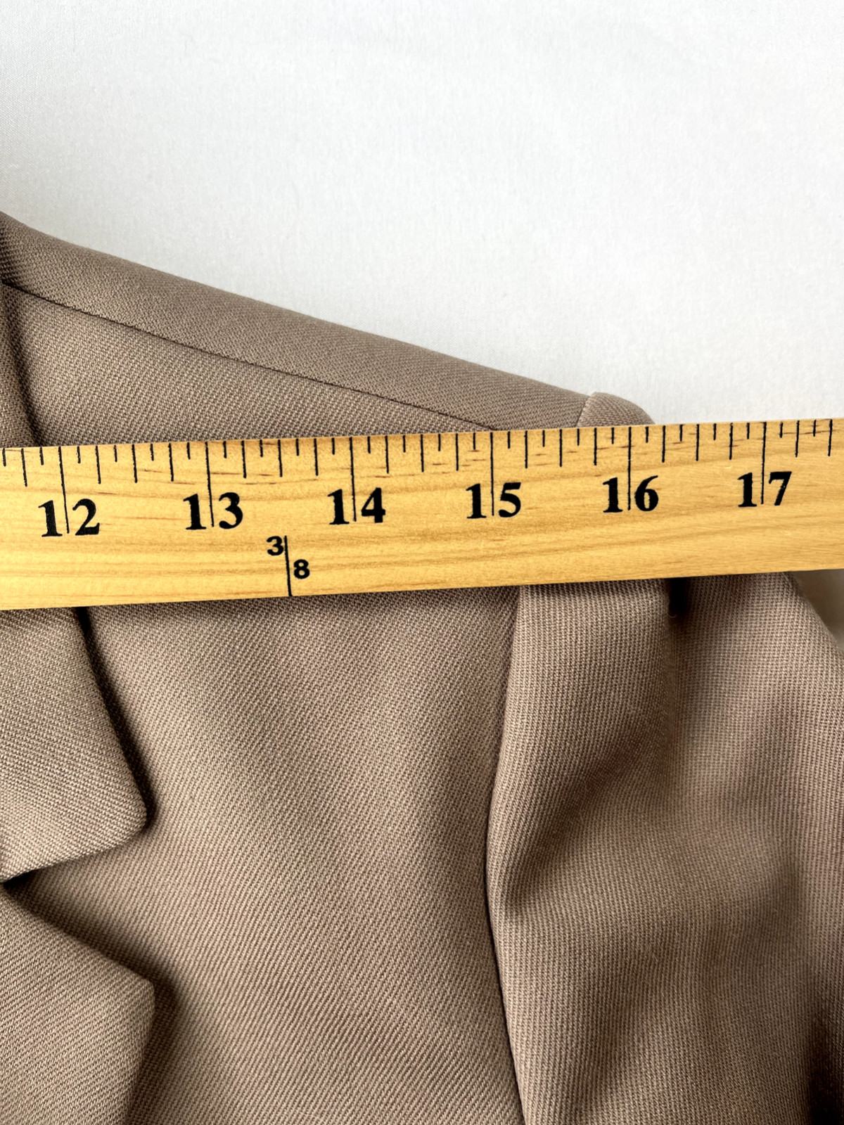 Pendleton Blazer Women’s Size 14 Petite Beige 100% Virgin Wool Dressy Career