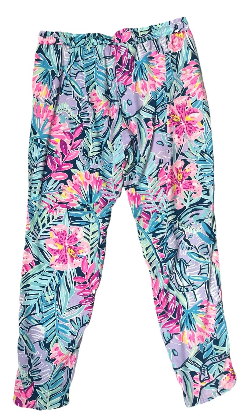Lilly Pulitzer Piper Ankle Pant Slathouse Soiree Tropical Vacation Summer Wear S