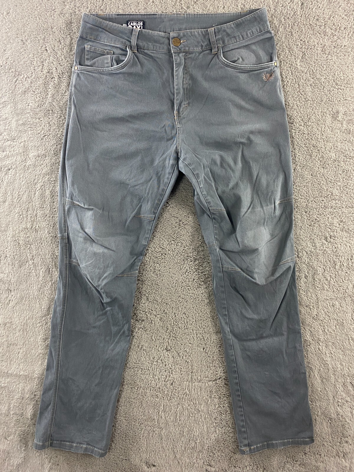 TD Carlos Ray 5-Pocket Pants Men 38×36 Gray Tactical Distributors Cotton Stretch