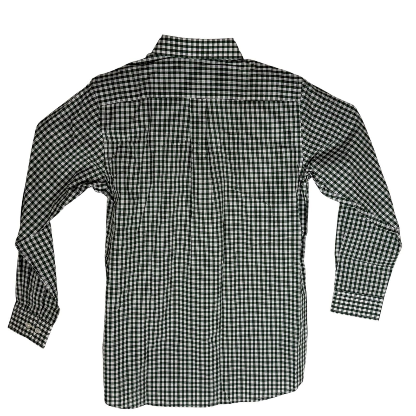 Southern Lure Boys Green Gingham Long Sleeve Button Down Shirt Youth Large NWT