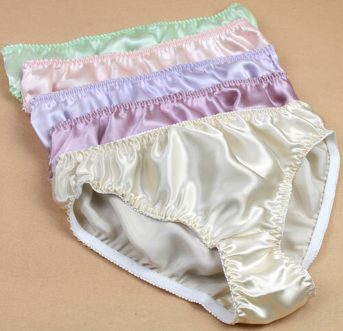 4 PACK 100% Silk Women’s Middle Waist Panties Briefs Underwear Lingerie MS005