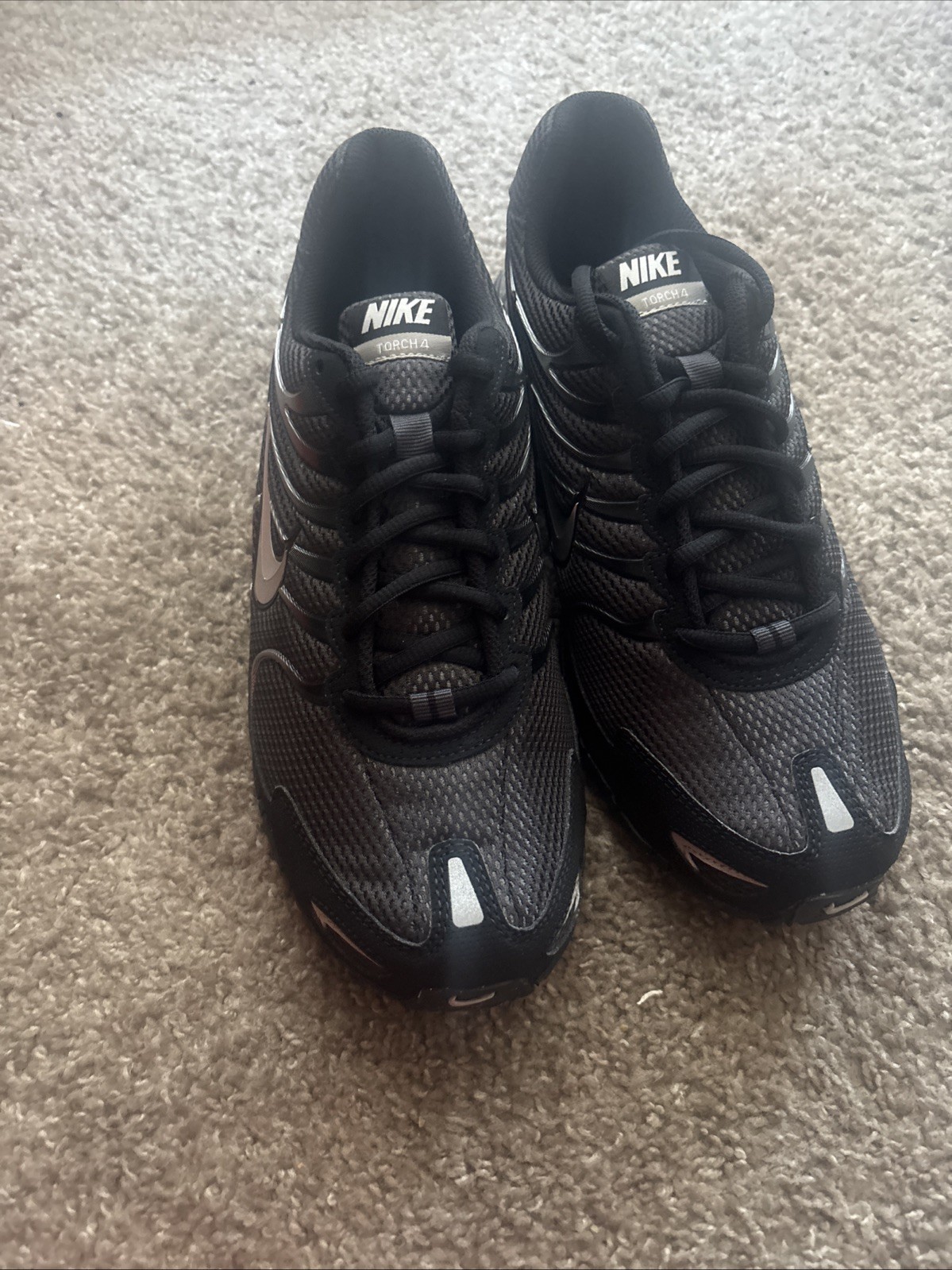 Nike Air Max Torch 4 Anthracite Metallic Silver Black 343846-002 Men’s Size 10