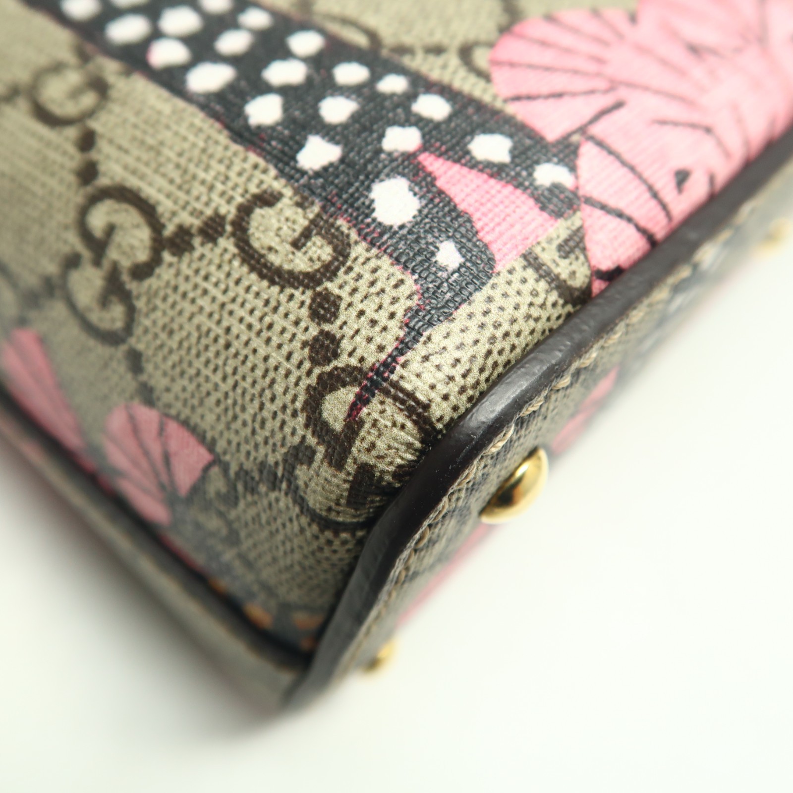 Gucci Blooms Brown GG Bengal Tiger Canvas Satchel T10400162