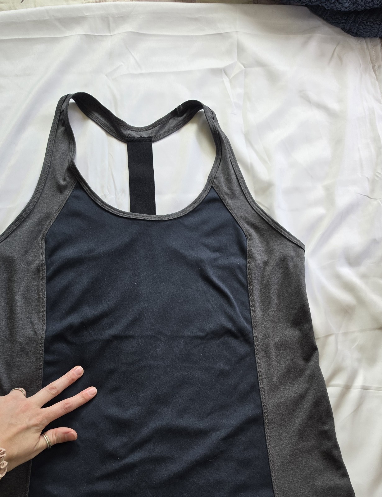 Version Grey/Gray And Navy Active Tank Sz L