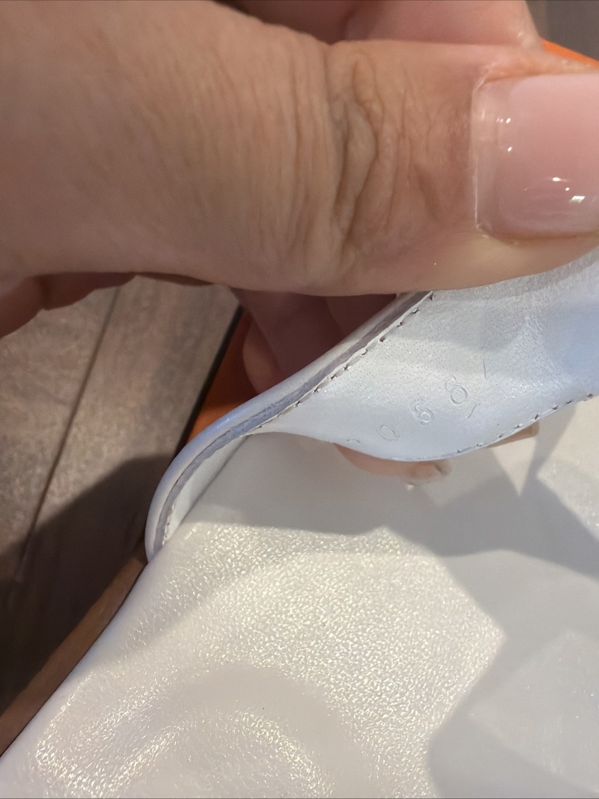 hermes oran white 37