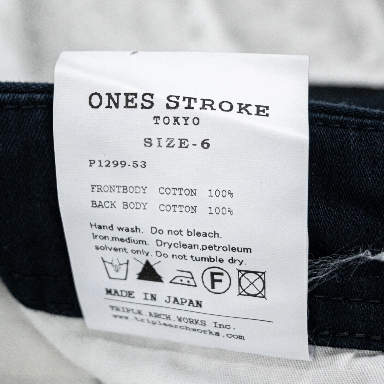 ONES STROKE Tokyo Men’s Drawstring Trouser Pants Navy front Black back 6