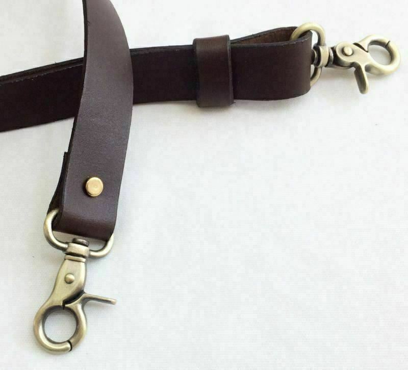 1.5″ Quality Leather Adjustable Convertible Slide Cross Body Bag Strap 3 Colors