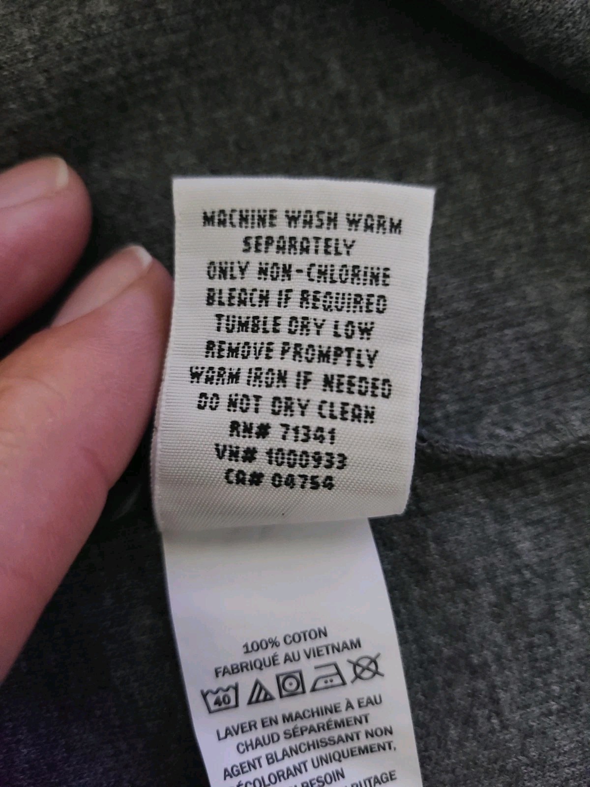 Men’s LL Bean Dk Gray Long Sleeve 3-Button Thermal Henley Size XL REG 502224 NWT