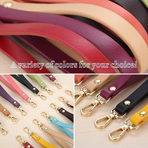 15 * 0.8cm Short Purse Strap Genuine Leather Wristlet Keychain Handle Rope Tan